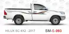 ملصق جانبي هايلكس سنجل تويوتا غمارة 
جانبي موديلات السيارات  تويوتا هي لوكس هيلوكس
hilux RWD single cab 2017side sticker
Sticky tape STRIPE  HILUX
TOYOTA HILUX PICKUP DLX DOUBLE
خط تويوتا هايلكس  خليجي 2017
خط تويوتا هايلكس  بريمي 2017
خط تويوتاهايلكس  قط
