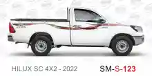 ملصق جانبي هايلكس سنجل تويوتا غمارة 
جانبي موديلات السيارات  تويوتا هي لوكس هيلوكس
hilux 4WDsingle cab 2022side sticker
Sticky tape STRIPE  HILUX
TOYOTA HILUX PICKUP DLX DOUBLE
خط تويوتا هايلكس  خليجي 2022
خط تويوتا هايلكس  بريمي 2022
خط تويوتاهايلكس  قط