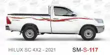 ملصق جانبي هايلكس سنجل تويوتا غمارة 
جانبي موديلات السيارات  تويوتا هي لوكس هيلوكس
hilux 4WDsingle cab 2021side sticker
Sticky tape STRIPE  HILUX
TOYOTA HILUX PICKUP DLX DOUBLE
خط تويوتا هايلكس  خليجي 2021
خط تويوتا هايلكس  بريمي 2021
خط تويوتاهايلكس  قط