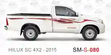 ملصق جانبي هايلكس سنجل تويوتا غمارة 
جانبي موديلات السيارات  تويوتا هي لوكس هيلوكس
hilux RWD single cab 2015 side sticker
Sticky tape STRIPE  HILUX
TOYOTA HILUX PICKUP DLX DOUBLE
خط تويوتا هايلكس  خليجي 2015
خط تويوتا هايلكس  بريمي 2015
خط تويوتاهايلكس  ق