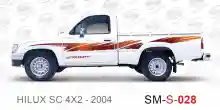 ملصق جانبي هايلكس دفع خلفي تويوتا غمارة S-2004 hilux 4x2 single cab 2004 side sticker