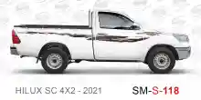 ملصق جانبي هايلكس سنجل تويوتا غمارة 
جانبي موديلات السيارات  تويوتا هي لوكس هيلوكس
hilux 4WDsingle cab 2021side sticker
Sticky tape STRIPE  HILUX
TOYOTA HILUX PICKUP DLX DOUBLE
خط تويوتا هايلكس  خليجي 2021
خط تويوتا هايلكس  بريمي 2021
خط تويوتاهايلكس  قط