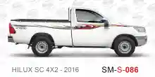 ملصق جانبي هايلكس سنجل تويوتا غمارة 
جانبي موديلات السيارات  تويوتا هي لوكس هيلوكس
hilux RWD single cab 2016side sticker
Sticky tape STRIPE  HILUX
TOYOTA HILUX PICKUP DLX DOUBLE
خط تويوتا هايلكس  خليجي 2016
خط تويوتا هايلكس  بريمي 2016
خط تويوتاهايلكس  قط