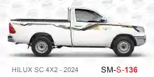ملصق جانبي هايلكس سنجل تويوتا غمارة 
جانبي موديلات السيارات  تويوتا هي لوكس هيلوكس
hilux 4WDsingle cab 2024 side sticker
Sticky tape STRIPE  HILUX
TOYOTA HILUX PICKUP DLX DOUBLE
خط تويوتا هايلكس   خليجي 2024
خط تويوتا هايلكس  بريمي 2024
خط تويوتا هايلكس