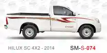 ملصق جانبي هايلكس سنجل تويوتا غمارة 
جانبي موديلات السيارات  تويوتا هي لوكس هيلوكس
hilux RWD single cab 2014 side sticker
Sticky tape STRIPE  HILUX
TOYOTA HILUX PICKUP DLX DOUBLE
خط تويوتا هايلكس  خليجي 2014
خط تويوتا هايلكس  بريمي 2014
خط تويوتاهايلكس  ق