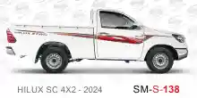 ملصق جانبي هايلكس سنجل تويوتا غمارة 
جانبي موديلات السيارات  تويوتا هي لوكس هيلوكس
hilux 4WDsingle cab 2024 side sticker
Sticky tape STRIPE  HILUX
TOYOTA HILUX PICKUP DLX DOUBLE
خط تويوتا هايلكس   خليجي 2024
خط تويوتا هايلكس  بريمي 2024
خط تويوتا هايلكس