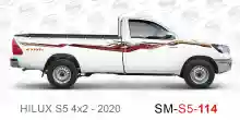 ملصق جانبي هايلكس طويل دفع خلفي تويوتا غمارة  	
جانبي موديلات السيارات  تويوتا  هيلوكس	
hilux  single 2020side sticker	
Custom-designed adhesive tape for Hilux vehicles	
TOYOTA HILUX PICKUP DLX DOUBLE	
S5-2020 hilux 4x2 single cab 2020 side sticker