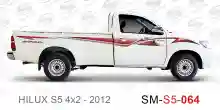 ملصق جانبي هايلكس طويل دفع خلفي تويوتا غمارة  	
جانبي موديلات السيارات  تويوتا  هيلوكس	
hilux  single 2012side sticker	
Custom-designed adhesive tape for Hilux vehicles	
TOYOTA HILUX PICKUP DLX DOUBLE	
S5-2025 hilux 4x2 single cab 2025 side sticker		
خط ت