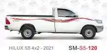 ملصق جانبي هايلكس طويل دفع خلفي تويوتا غمارة  	
جانبي موديلات السيارات  تويوتا  هيلوكس	
hilux  single 2021side sticker	
Custom-designed adhesive tape for Hilux vehicles	
TOYOTA HILUX PICKUP DLX DOUBLE	
S5-2021 hilux 4x2 single cab 2021 side sticker	
	
خ
