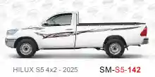 ملصق جانبي هايلكس طويل دفع خلفي تويوتا غمارة  	
جانبي موديلات السيارات  تويوتا  هيلوكس	
hilux  single 2025side sticker	
Custom-designed adhesive tape for Hilux vehicles	
TOYOTA HILUX PICKUP DLX DOUBLE	
S5-2025 hilux 4x2 single cab 2025 side sticker	
	
خط