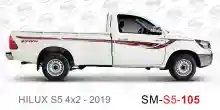 ملصق جانبي هايلكس طويل دفع خلفي تويوتا غمارة  	
جانبي موديلات السيارات  تويوتا  هيلوكس	
hilux  single 2019side sticker	
Custom-designed adhesive tape for Hilux vehicles	
TOYOTA HILUX PICKUP DLX DOUBLE	
S5-2019 hilux 4x2 single cab 2019 side sticker	
خ