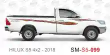 ملصق جانبي هايلكس طويل دفع خلفي تويوتا غمارة  
جانبي موديلات السيارات  تويوتا  هيلوكس
hilux  single 2018side sticker
Custom-designed adhesive tape for Hilux vehicles
TOYOTA HILUX PICKUP DLX DOUBLE
S5-2018 hilux 4x2 single cab 2018 side sticker
خط تويوتاها