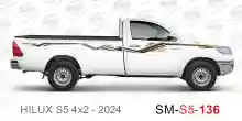 ملصق جانبي هايلكس طويل دفع خلفي تويوتا غمارة  
جانبي موديلات السيارات  تويوتا  هيلوكس
hilux  single 2024side sticker
Custom-designed adhesive tape for Hilux vehicles
TOYOTA HILUX PICKUP DLX DOUBLE
S5-2024 hilux 4x2 single cab 2024 side sticker

خط تويوتاه