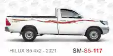 ملصق جانبي هايلكس طويل دفع خلفي تويوتا غمارة  	
جانبي موديلات السيارات  تويوتا  هيلوكس	
hilux  single 2021side sticker	
Custom-designed adhesive tape for Hilux vehicles	
TOYOTA HILUX PICKUP DLX DOUBLE	
S5-2021 hilux 4x2 single cab 2021 side sticker	
	
خ