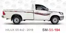 ملصق جانبي هايلكس طويل دفع خلفي تويوتا غمارة  	
جانبي موديلات السيارات  تويوتا  هيلوكس	
hilux  single 2019side sticker	
Custom-designed adhesive tape for Hilux vehicles	
TOYOTA HILUX PICKUP DLX DOUBLE	
S5-2019 hilux 4x2 single cab 2019 side sticker	
خط تو
