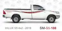 ملصق جانبي هايلكس طويل دفع خلفي تويوتا غمارة  	
جانبي موديلات السيارات  تويوتا  هيلوكس	
hilux  single 2019side sticker	
Custom-designed adhesive tape for Hilux vehicles	
TOYOTA HILUX PICKUP DLX DOUBLE	
S5-2019 hilux 4x2 single cab 2019 side sticker	
خط تو