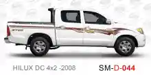 ملصق جانبي هايلكس سنجل تويوتا غمارتين 	
جانبي موديلات السيارات  تويوتا  هيلوكس	
hilux 4WD single 2008side sticker	
Custom-designed adhesive tape for Hilux vehicles	
TOYOTA HILUX PICKUP DLX DOUBLE	
Toyota Hilux 4x2 Double Cab	
خط تويوتا هايلكس  بريمي 2008