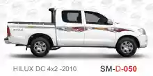 ملصق جانبي هايلكس سنجل تويوتا غمارتين 	
جانبي موديلات السيارات  تويوتا  هيلوكس	
hilux 4WD single 2010side sticker	
Custom-designed adhesive tape for Hilux vehicles	
TOYOTA HILUX PICKUP DLX DOUBLE	
Toyota Hilux 4x2 Double Cab	
خط تويوتا هايلكس  بريمي 2010