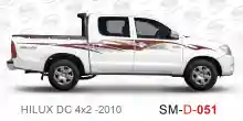 ملصق جانبي هايلكس سنجل تويوتا غمارتين 	
جانبي موديلات السيارات  تويوتا  هيلوكس	
hilux 4WD single 2010side sticker	
Custom-designed adhesive tape for Hilux vehicles	
TOYOTA HILUX PICKUP DLX DOUBLE	
Toyota Hilux 4x2 Double Cab	
خط تويوتا هايلكس  بريمي 2010