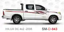 ملصق جانبي هايلكس سنجل تويوتا غمارتين 	
جانبي موديلات السيارات  تويوتا  هيلوكس	
hilux 4WD single 2008side sticker	
Custom-designed adhesive tape for Hilux vehicles	
TOYOTA HILUX PICKUP DLX DOUBLE	
Toyota Hilux 4x2 Double Cab	
خط تويوتا هايلكس  بريمي 2008