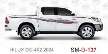 ملصق جانبي هايلكس سنجل تويوتا غمارتين 	
جانبي موديلات السيارات  تويوتا  هيلوكس	
hilux 4WD single 2024side sticker	
Custom-designed adhesive tape for Hilux vehicles	
TOYOTA HILUX PICKUP DLX DOUBLE	
Toyota Hilux 4x2 Double Cab	
خط تويوتا هايلكس  بريمي 2024