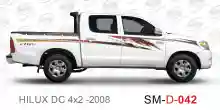 ملصق جانبي هايلكس سنجل تويوتا غمارتين 	
جانبي موديلات السيارات  تويوتا  هيلوكس	
hilux 4WD single 2008side sticker	
Custom-designed adhesive tape for Hilux vehicles	
TOYOTA HILUX PICKUP DLX DOUBLE	
Toyota Hilux 4x2 Double Cab	
خط تويوتا هايلكس  بريمي 2008
