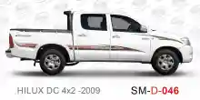 ملصق جانبي هايلكس سنجل تويوتا غمارتين 	
جانبي موديلات السيارات  تويوتا  هيلوكس	
hilux 4WD single 2009side sticker	
Custom-designed adhesive tape for Hilux vehicles	
TOYOTA HILUX PICKUP DLX DOUBLE	
Toyota Hilux 4x2 Double Cab	
خط تويوتا هايلكس  بريمي 2009