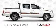 ملصق جانبي هايلكس سنجل تويوتا غمارتين 	
جانبي موديلات السيارات  تويوتا  هيلوكس	
hilux 4WD single 2009side sticker	
Custom-designed adhesive tape for Hilux vehicles	
TOYOTA HILUX PICKUP DLX DOUBLE	
Toyota Hilux 4x2 Double Cab	
خط تويوتا هايلكس  بريمي 2009