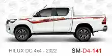 ملصق هايلوكس ملصق جانبي هايلكس 4x4 تويوتا غمارتين D4-2022 2022 Toyota Hilux 4x4 Double Cab Side Sticker