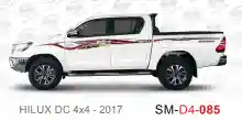 ملصق هايلوكس ملصق جانبي هايلكس 4x4 تويوتا غمارتين D4-2017 2017 Toyota Hilux 4x4 Double Cab Side Sticker