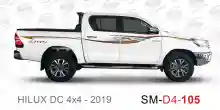 ملصق هايلوكس ملصق جانبي هايلكس 4x4 تويوتا غمارتين D4-2019 2019 Toyota Hilux 4x4 Double Cab Side Sticker