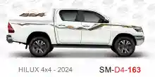 ملصق هايلوكس ملصق جانبي هايلكس 4x4 تويوتا غمارتين D4-2024 2024 Toyota Hilux 4x4 Double Cab Side Sticker