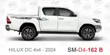 ملصق هايلوكس ملصق جانبي هايلكس 4x4 تويوتا غمارتين D4-2024 2024 Toyota Hilux 4x4 Double Cab Side Sticker