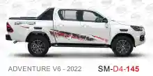 ملصق هايلوكس ملصق جانبي هايلكس 4x4 تويوتا غمارتين D4-2022 2022 Toyota Hilux 4x4 Double Cab Side Sticker