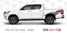 ملصق هايلوكس ملصق جانبي هايلكس 4x4 تويوتا غمارتين D4-2022 2022 Toyota Hilux 4x4 Double Cab Side Sticker