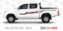 ملصق هايلوكس ملصق جانبي هايلكس 4x4 تويوتا غمارتين D4-2012 2012 Toyota Hilux 4x4 Double Cab Side Sticker