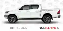 ملصق هايلوكس ملصق جانبي هايلكس 4x4 تويوتا غمارتين D4-2025 2025 Toyota Hilux 4x4 Double Cab Side Sticker