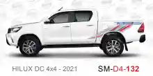 ملصق هايلوكس ملصق جانبي هايلكس 4x4 تويوتا غمارتين D4-2021 2021 Toyota Hilux 4x4 Double Cab Side Sticker