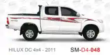 ملصق هايلوكس ملصق جانبي هايلكس 4x4 تويوتا غمارتين D4-2011 2011 Toyota Hilux 4x4 Double Cab Side Sticker