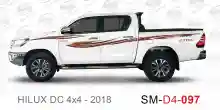 ملصق هايلوكس ملصق جانبي هايلكس 4x4 تويوتا غمارتين D4-2018 2018 Toyota Hilux 4x4 Double Cab Side Sticker
