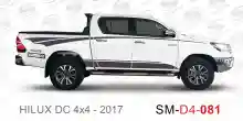 ملصق هايلوكس ملصق جانبي هايلكس 4x4 تويوتا غمارتين D4-2017 2017 Toyota Hilux 4x4 Double Cab Side Sticker