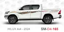 ملصق هايلوكس ملصق جانبي هايلكس 4x4 تويوتا غمارتين D4-2024 2024 Toyota Hilux 4x4 Double Cab Side Sticker