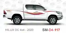 ملصق هايلوكس ملصق جانبي هايلكس 4x4 تويوتا غمارتين D4-2020 2020 Toyota Hilux 4x4 Double Cab Side Sticker