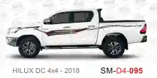 ملصق هايلوكس ملصق جانبي هايلكس 4x4 تويوتا غمارتين D4-2018 2018 Toyota Hilux 4x4 Double Cab Side Sticker