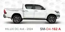 ملصق هايلوكس ملصق جانبي هايلكس 4x4 تويوتا غمارتين D4-2024 2024 Toyota Hilux 4x4 Double Cab Side Sticker
