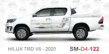 ملصق هايلوكس ملصق جانبي هايلكس 4x4 تويوتا غمارتين D4-2020 2020 Toyota Hilux 4x4 Double Cab Side Sticker