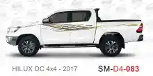 ملصق هايلوكس ملصق جانبي هايلكس 4x4 تويوتا غمارتين D4-2017 2017 Toyota Hilux 4x4 Double Cab Side Sticker
