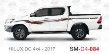 ملصق هايلوكس ملصق جانبي هايلكس 4x4 تويوتا غمارتين D4-2017 2017 Toyota Hilux 4x4 Double Cab Side Sticker
