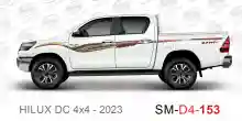 ملصق هايلوكس ملصق جانبي هايلكس 4x4 تويوتا غمارتين D4-2023 2023 Toyota Hilux 4x4 Double Cab Side Sticker