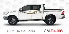 ملصق هايلوكس ملصق جانبي هايلكس 4x4 تويوتا غمارتين 2018 2018 Toyota Hilux 4x4 Double Cab Side Sticker